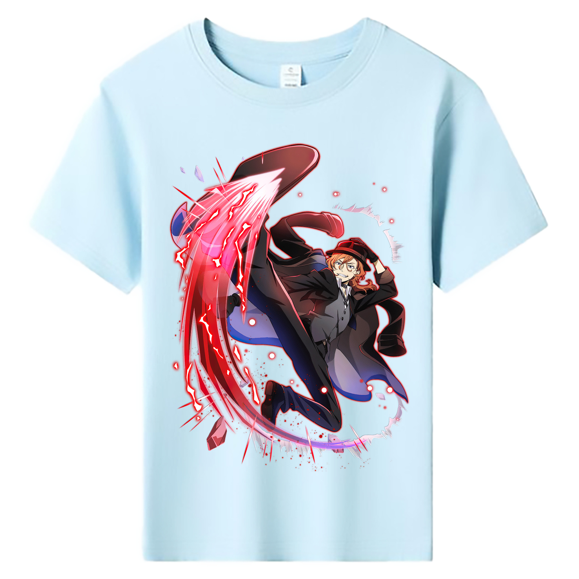 （画像用） 文豪ストレイドッグス Bungo Stray Dogs 綿100％キッズTシャツ（フロントプリント）
